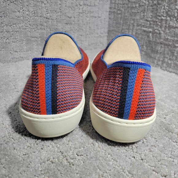 Rothy’s The Sneaker Women's Size 10 US Tangerine Triple Stitch Slip On Shoes - Picture 4 of 12
